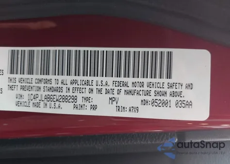 2014 Jeep Cherokee Sport z USA, uszkodzony, nr VIN 1C4PJLAB6EW288298